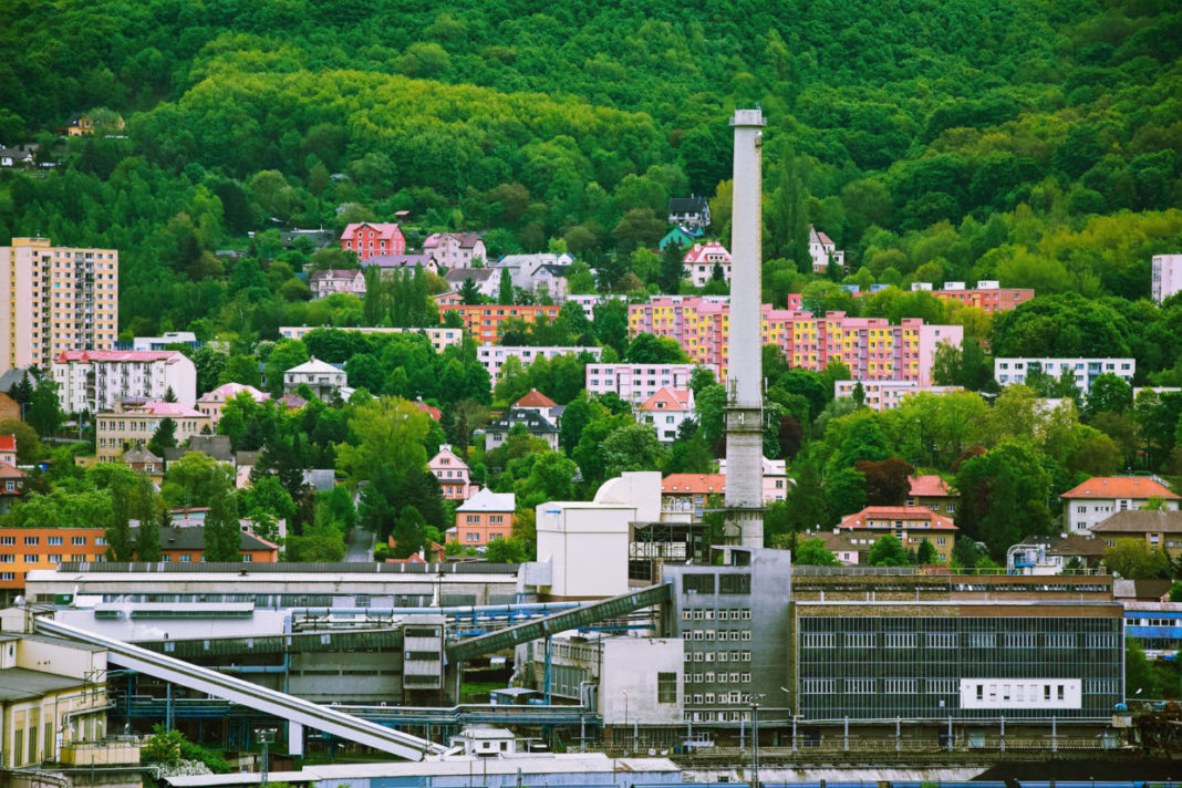 65215952 - view of the factory in the city of usti nad labem
